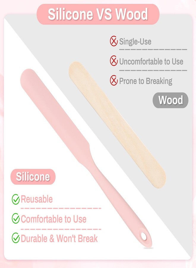 RAQEHO 3 Reusable Silicone Wax Spatula - Non-stick Wax Applicator Stir Sticks for Face Boby Hair Removal Waxing Accessories Removal Product Esthetician Supplies Professional For Home Beauty Salon Use. - Image 4